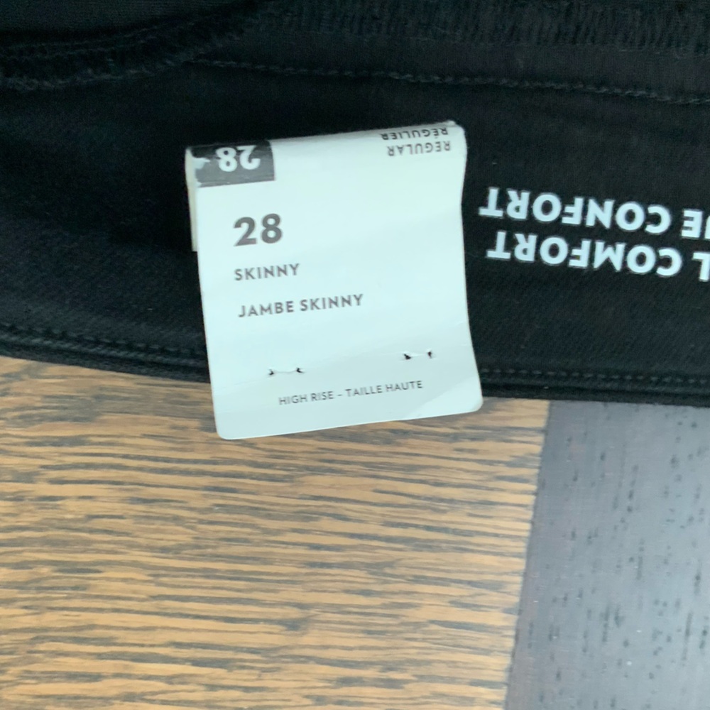 REITMANS Black Skinny High Rise Regular Original Comfort Jeggings Size 28 NEW - Picture 5 of 16
